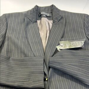 Kasper Charcoal Pinstripe Men's Blazer